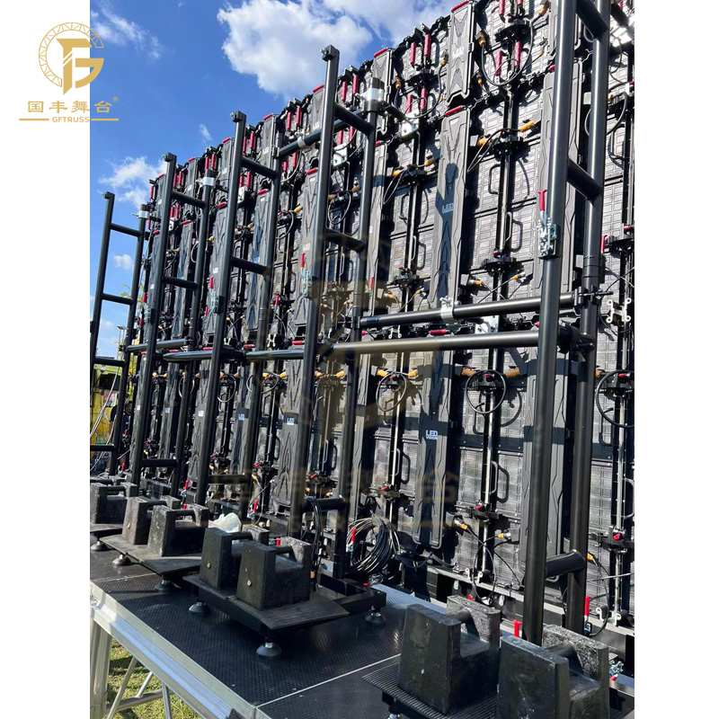 Curved Video Ground Support Frame