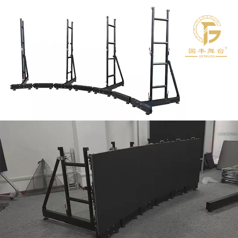 Curved Video Ground Support Frame