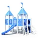 Park Outdoor Playground MLPG-24043 Galvanized pipe+stainless steel+PE boarde for park