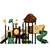 School Outdoor Playground MLPG-24029 Galvanized pipe+LLDPE for park