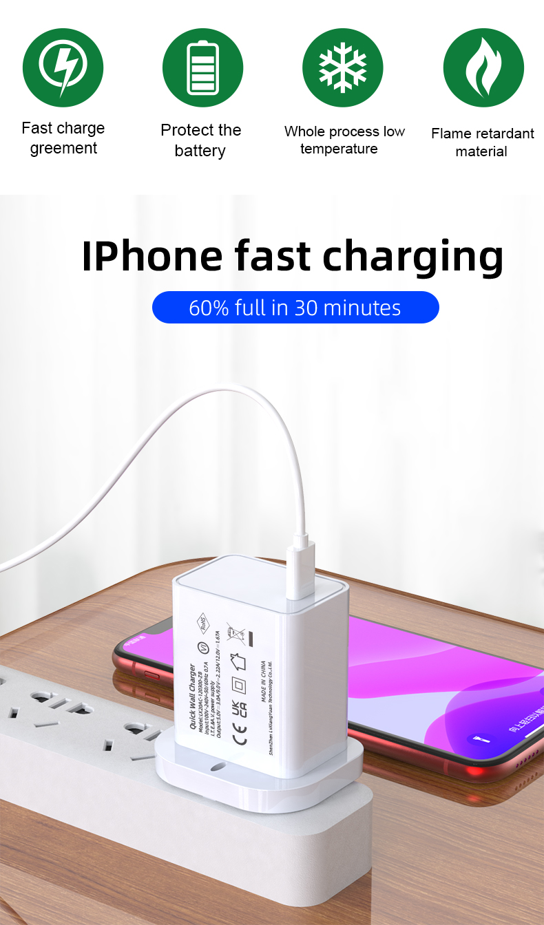 An Apple Type-C Charger is a charging adapter produced by Apple that is designed to charge devices that use the USB-C port. It is compatible with Apple devices such as MacBook, MacBook Air, MacBook Pro, iPad Pro, and newer iPhone models that support fast charging. The charger comes with a USB-C cable that can be connected to the device and the charger. Apple offers two types of Type-C chargers; a 20W charger and a 30W charger. The 20W charger is most commonly used for charging iPhones and iPads, while the 30W charger is used for charging MacBooks. Both chargers provide fast and efficient charging to the devices with USB-C ports. Apple's Type-C charger also supports USB-C power delivery which allows it to charge other USB-C devices that are compatible. The charging adapter has a compact design which makes it easy to carry around, and it also has multiple built-in safety features to ensure safe charging for the connected devices.