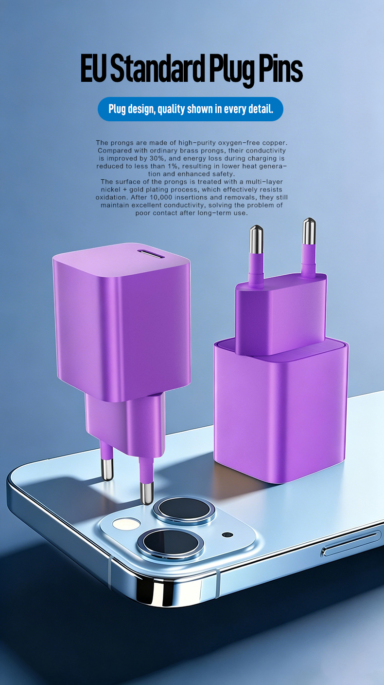 This reliable 45 watt iphone charger delivers steady ultra-fast charging for iPhones, featuring a compact pocket-sized design, ideal for daily use and on-the-go travel.