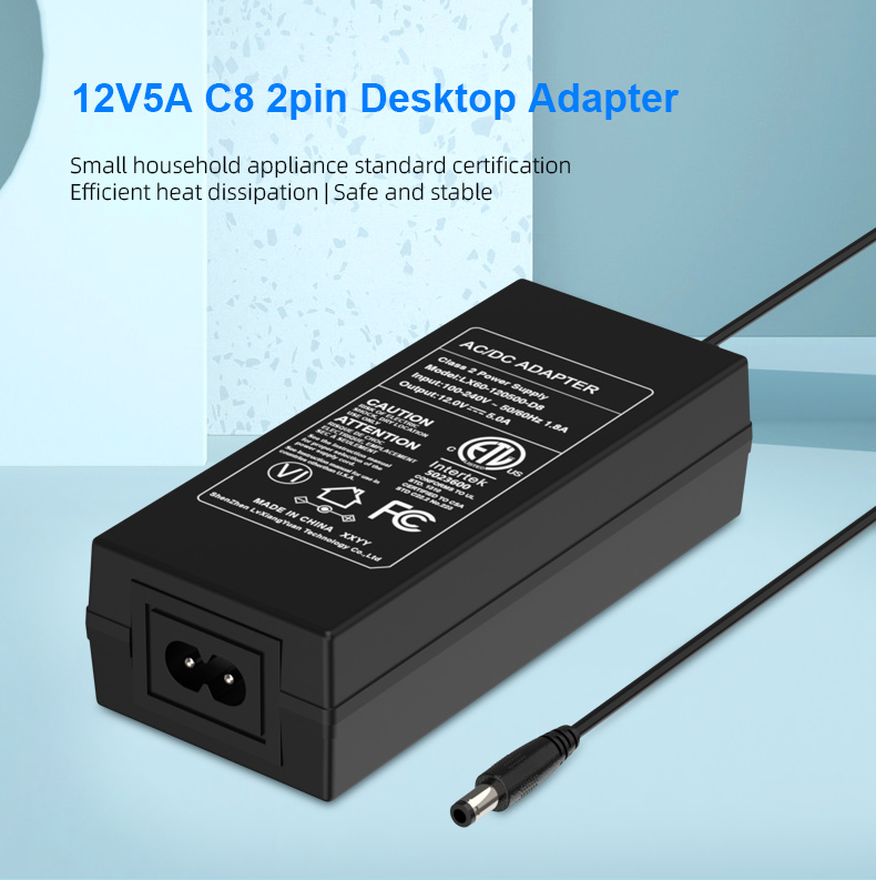 This adapter provides stable and consistent output of 12V 5A, making it a versatile and reliable power supply solution for a variety of devices.