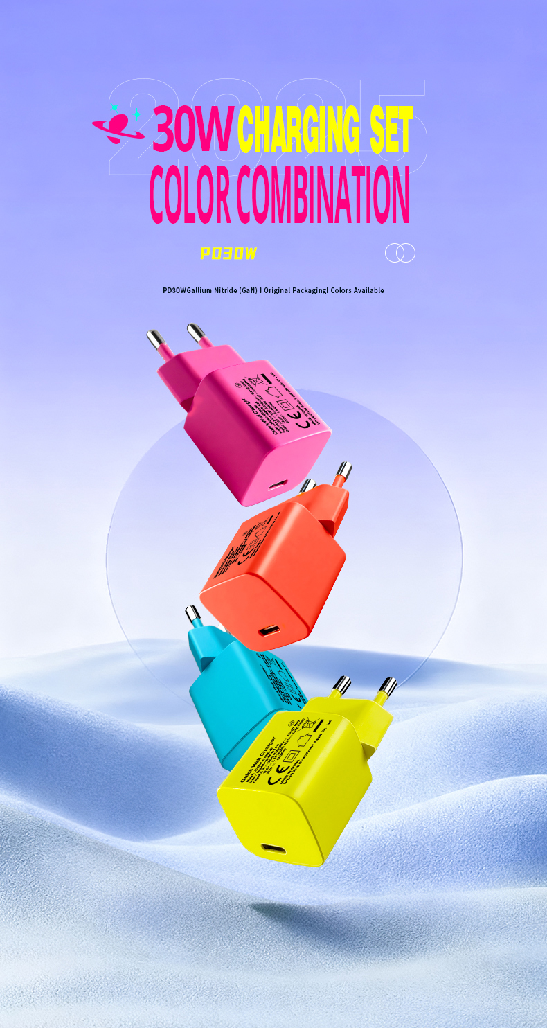 The 30W USB-C PD Charger delivers rapid Power Delivery 3.0 charging (15V/2A, 20V/1.5A) for laptops, tablets, and phones. Powers devices to 50% in ~35 minutes. Features universal 100-240V input, foldable plug design, and built-in safeguards against over-voltage/current/temperature. Compact and travel-ready.