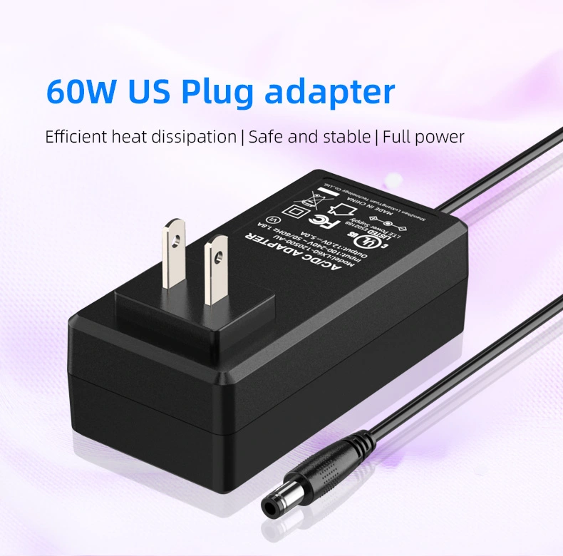 The AC adapter 12V 4A is a power supply with an output of 12 volts and a maximum current of 4 amperes, making it suitable for powering various electronic devices.