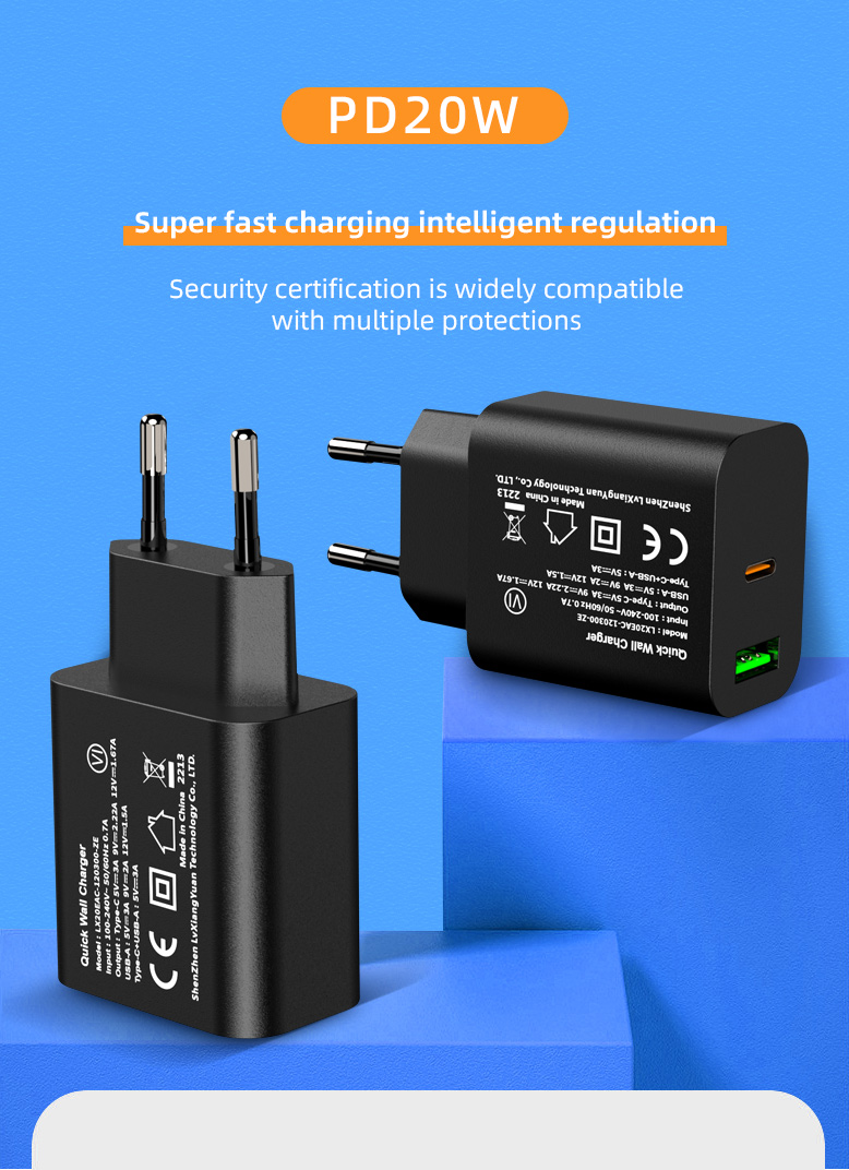 Charge your devices rapidly with the USB Type-C PD Charger - the perfect solution for fast and reliable charging on the go.