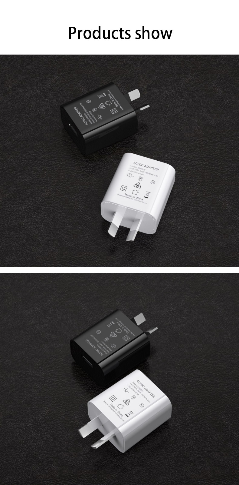 The 5V AC adapter charger delivers stable and reliable power to charge or power your electronic devices with USB charging ports, providing convenient and efficient charging solutions.