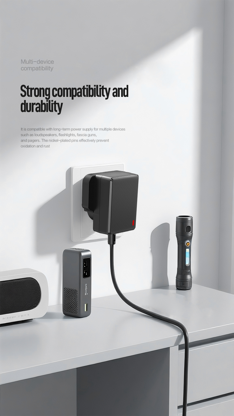 The Charger 8.4 V 500 mA delivers optimized charging for 2-cell Li-ion batteries. This certified 8.4V 500mA Battery Chargers features auto-shutoff and LED indicators. Reliable 8.4V 500mA Li-Ion Battery Charger ensures safe, efficient power for tools, medical devices, and electronics.
