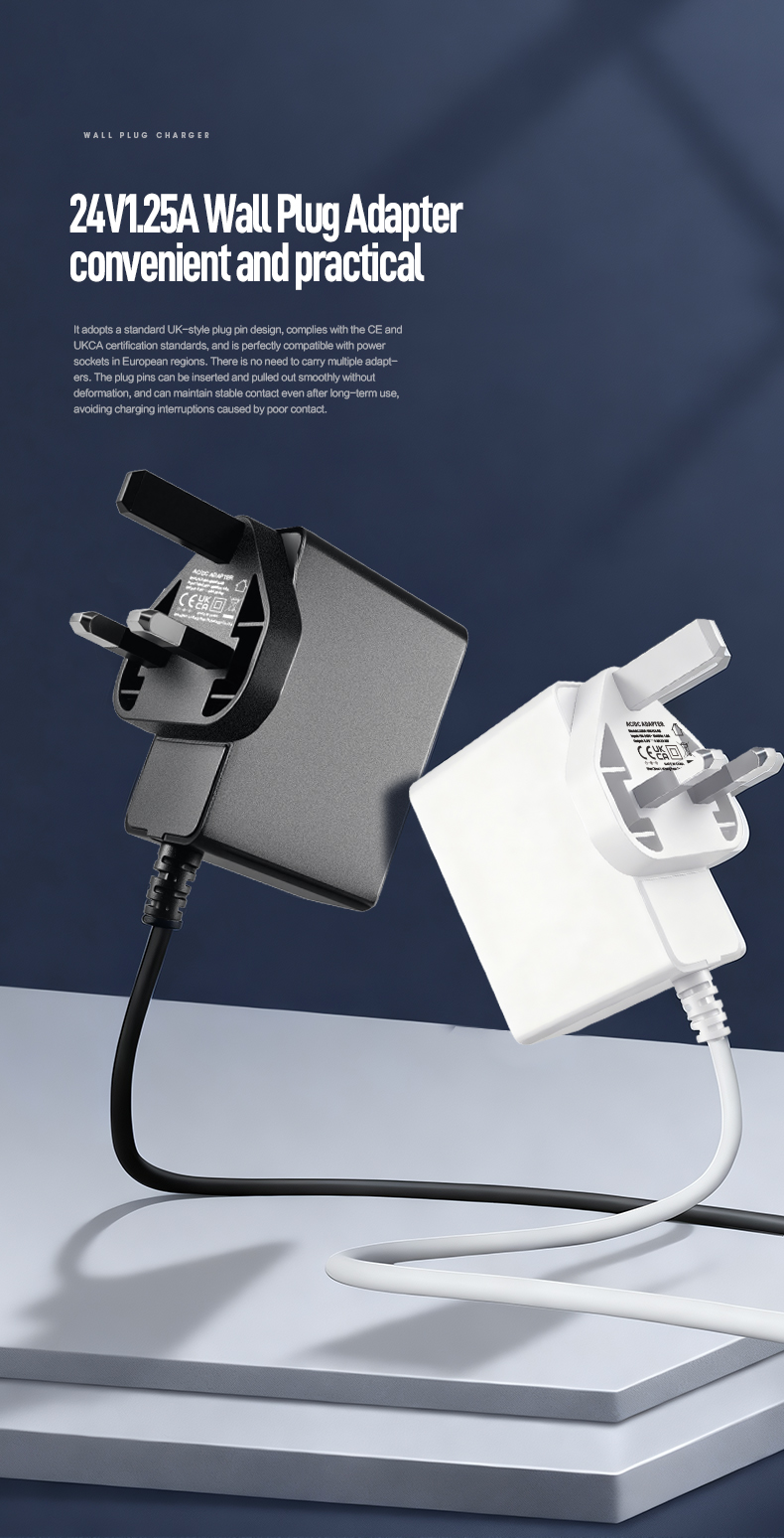 The 1.25 A 24 VDC Power Supplies deliver stable 30W DC power with universal 100-240V input. Featuring industrial-grade over-voltage/short-circuit protection, ±3% voltage stability, and >85% efficiency. CE/UKCA certified for professional audio gear, LED arrays, and industrial control systems.
