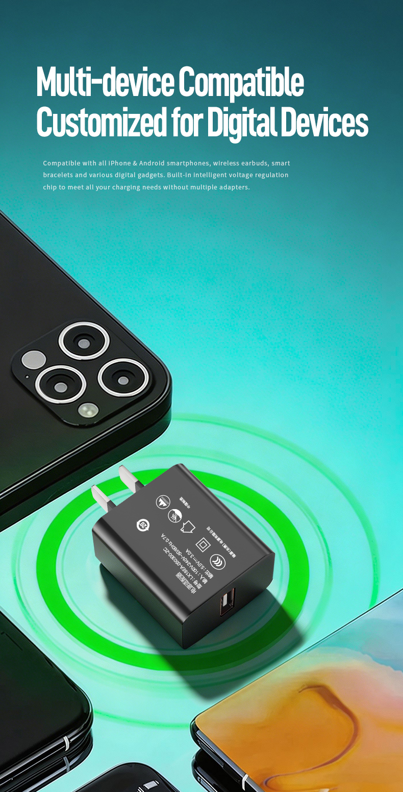 This reliable 5v 3a usb charger works as a compatible apple 15w charger, and is a steady adaptor 5 volt 3 ampere for small electronics.