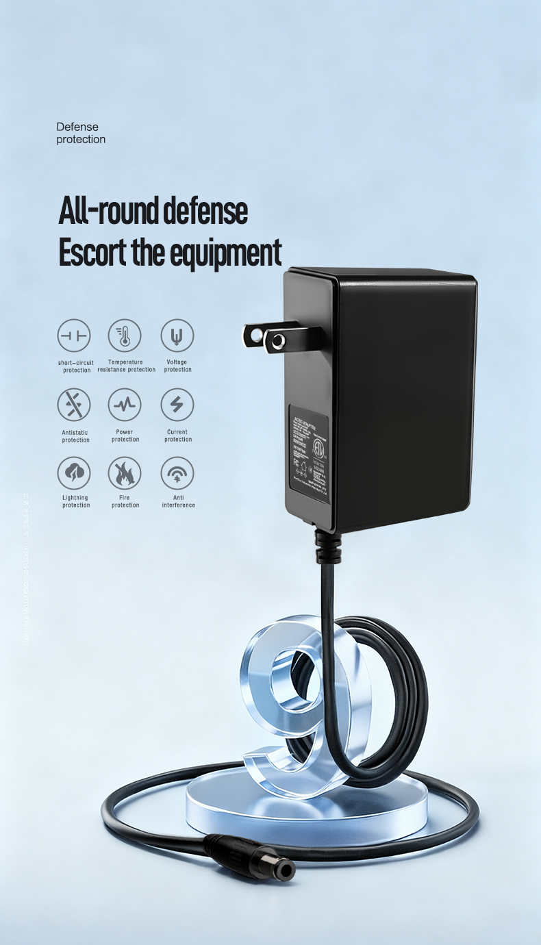 The 24V 1.5A 36W AC/DC Adapter converts AC to stable 24V DC power (36W output). Features universal 100-240V input, industrial-grade over-voltage/short-circuit protection, and precise voltage regulation (±3%). CE/UL certified for audio systems, LED lighting, networking gear, and security equipment.