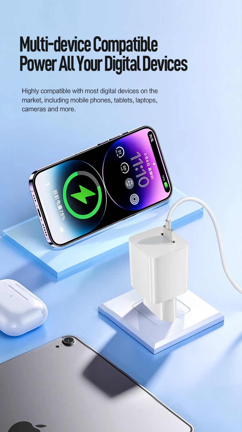 The 45w usb c pd charger delivers rapid laptop charging. This compact 45 watt wall charger powers MacBook Pro to 50% in 30 minutes. As a gan 45w charger, it features GaN tech for 45% smaller size, foldable plug, and OVP/OCP/SCP protection.