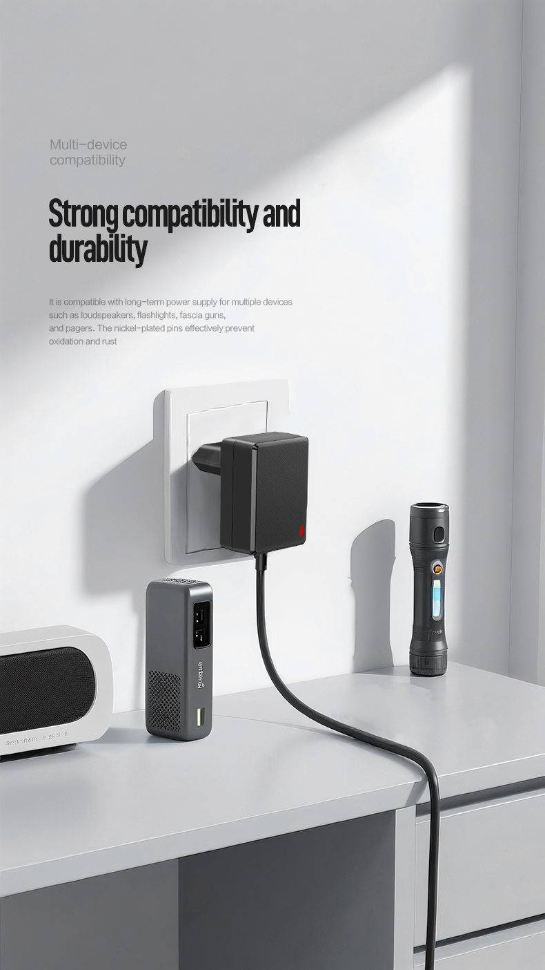 The 13.5V 0.5A 1A Switching Power Adapter delivers flexible DC output (0.5A-1A) for precision devices. As a certified 13.5V Power Chargers and 13.5V AC/DC Adapter, it features auto-switching voltage, overload protection, and universal compatibility for medical/industrial equipment.