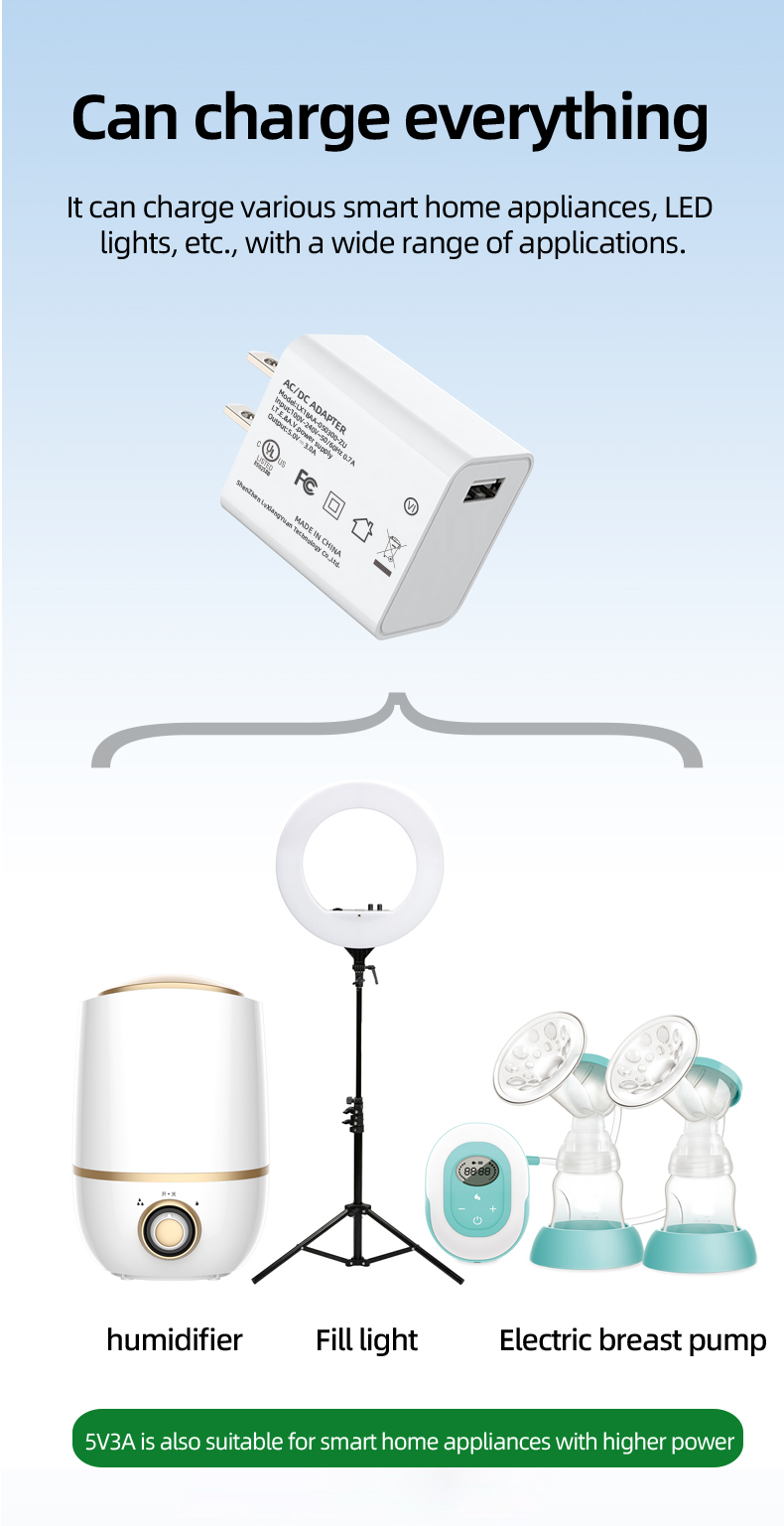 Our micro USB power adapter, DC 5V adapter USB, and 5V 3.1 A charger provide reliable and efficient power solutions for a variety of electronic devices.
