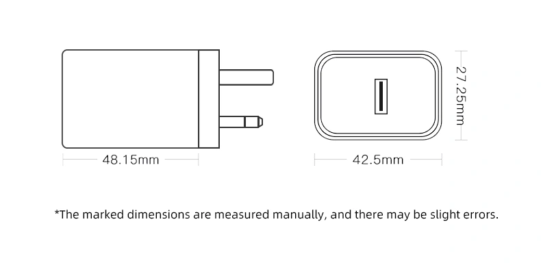 Experience lightning-fast charging speeds with our QC3.0 adapter.