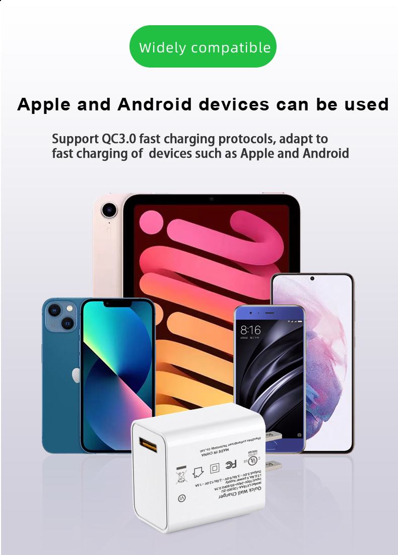 This type of charger is compatible with a variety of devices, including smartphones and tablets from a range of manufacturers.
