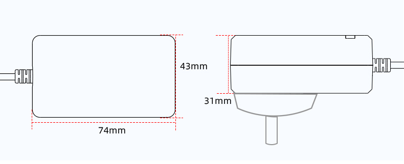 The 12V 2A power supply is an external power source that provides a stable 12V DC output with a maximum current of 2 amps. It is commonly used to power electronic devices such as routers, modems, and LED lights that require a 12V DC input. The power supply is reliable, efficient, and ensures stable power to improve the performance of the devices it powers.
