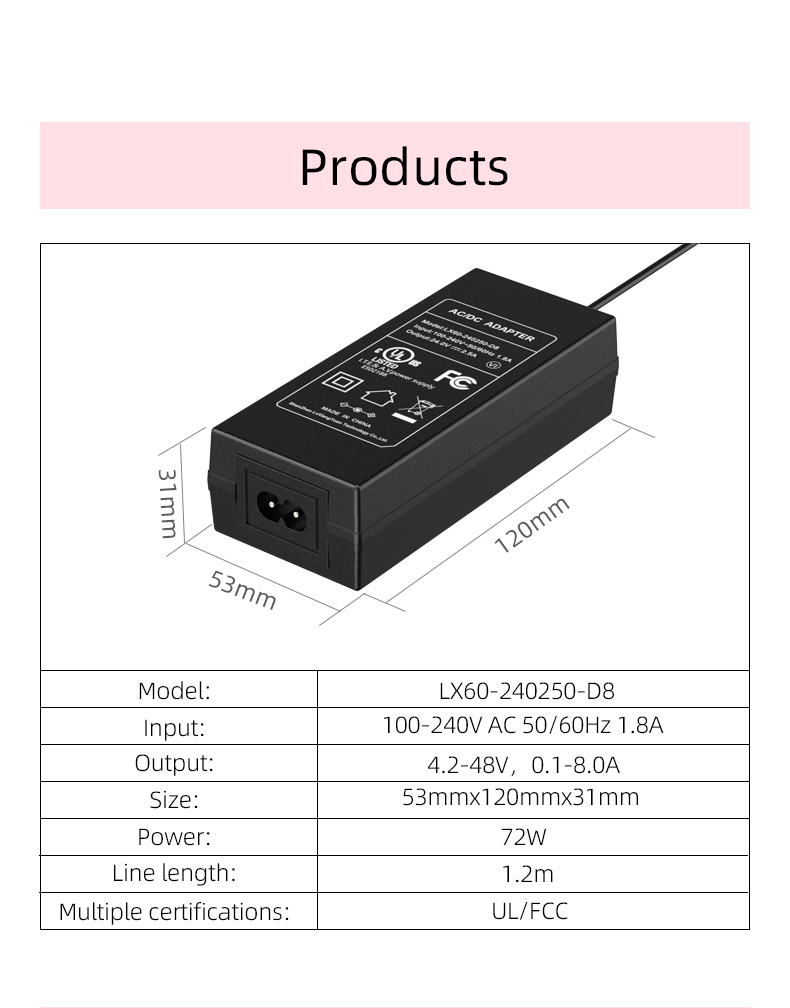 聊天GPT Looking for an adapter with a 24V 2.5A output? We've got you covered. Check out our selection of high-quality 24V 2.5A adapters today.
