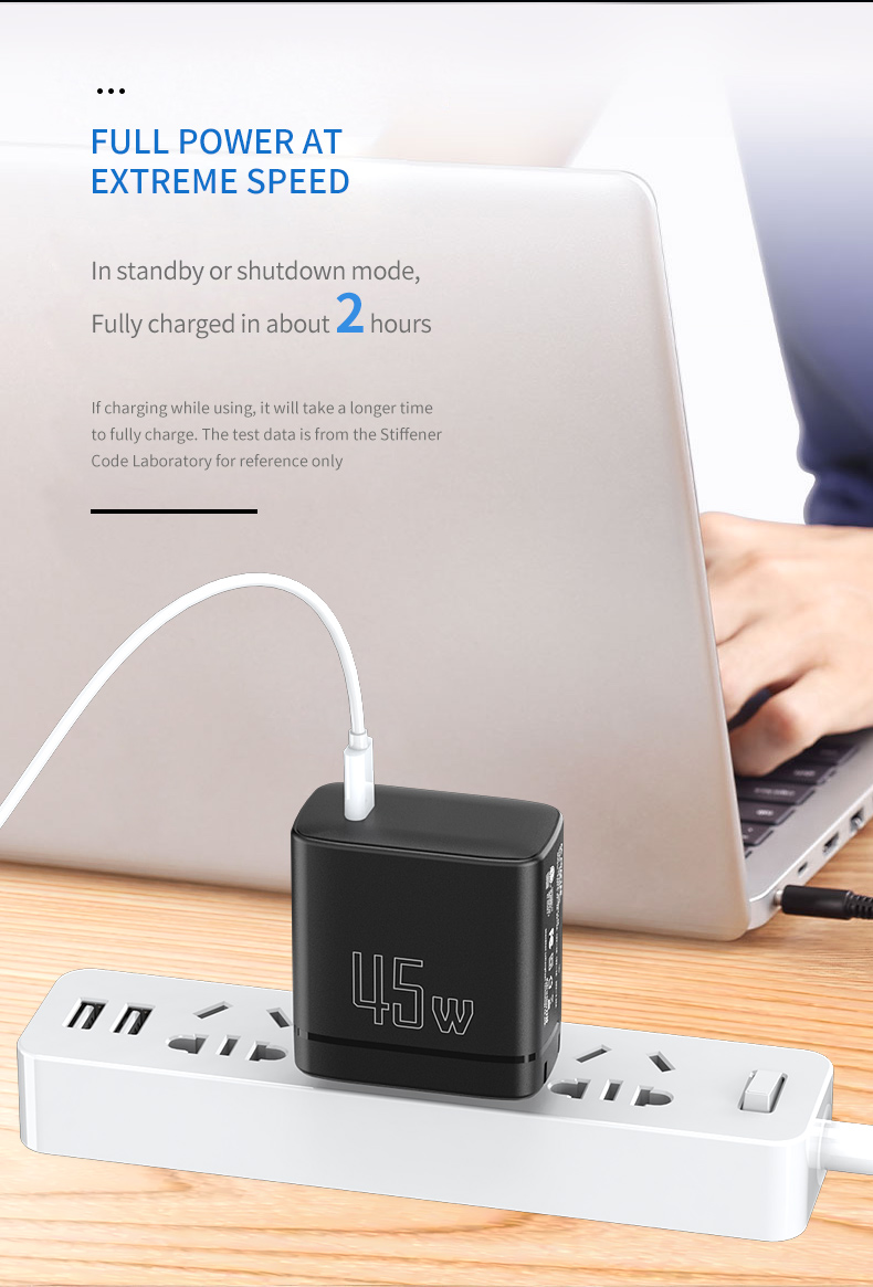 Charge your Samsung devices at lightning-fast speeds with the super fast 45W charger.