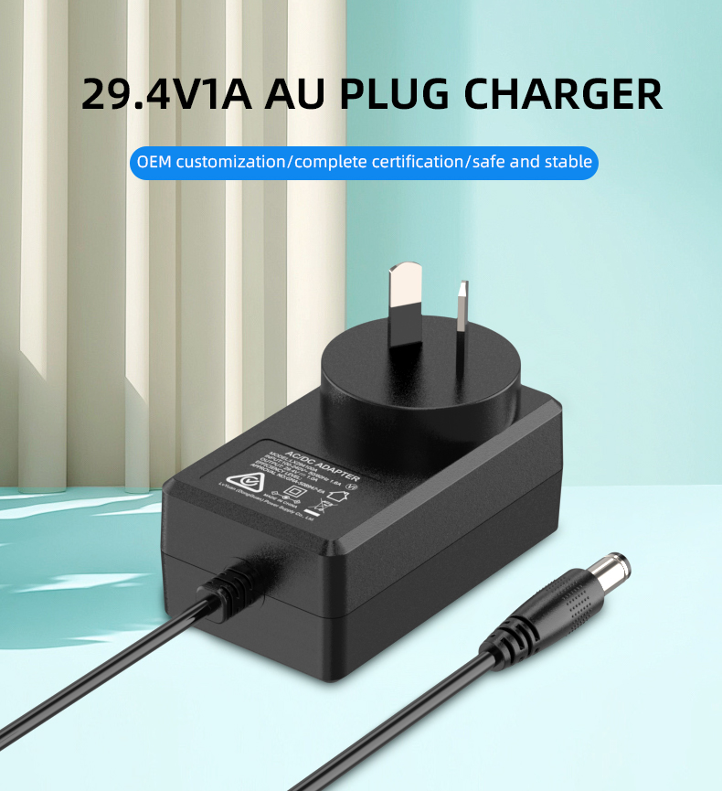 A 29.4V battery charger is a device that is specifically designed to charge batteries with a voltage rating of 29.4V. Such batteries are commonly used in a variety of applications, including electric bikes, electric scooters, electric skateboards, and other electric vehicles. The charger has a DC output voltage of 29.4V and should be used with batteries that have the same voltage rating. The charger is equipped with safety features such as overcharge protection, over-current protection, and short-circuit protection, to prevent damage to the battery or the charger itself. It is important to choose a charger that is compatible with the specific battery that you have, as using an incompatible charger can damage the battery and reduce its lifespan.