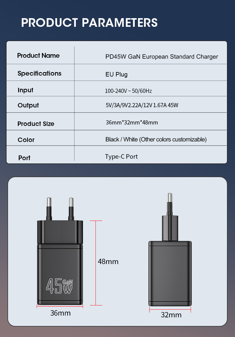 This safety-certified samsung 45w super fast charger supports 45W super fast charging 2.0, with full multi-layer protection, delivers ultra-stable fast charging for all compatible Samsung flagship smartphones.    