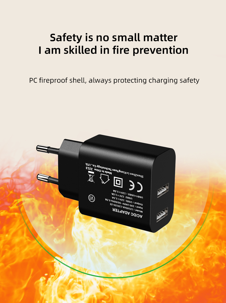 Power up multiple devices at once with our 2 USB wall charger – convenient and versatile charging for all your electronics!