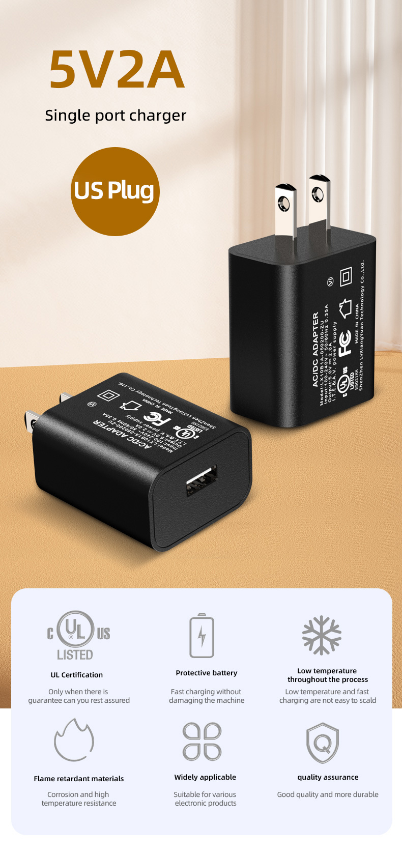 5v 2a usb power adapter