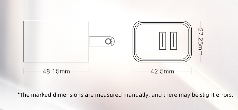 5v 3.1 dual usb charger