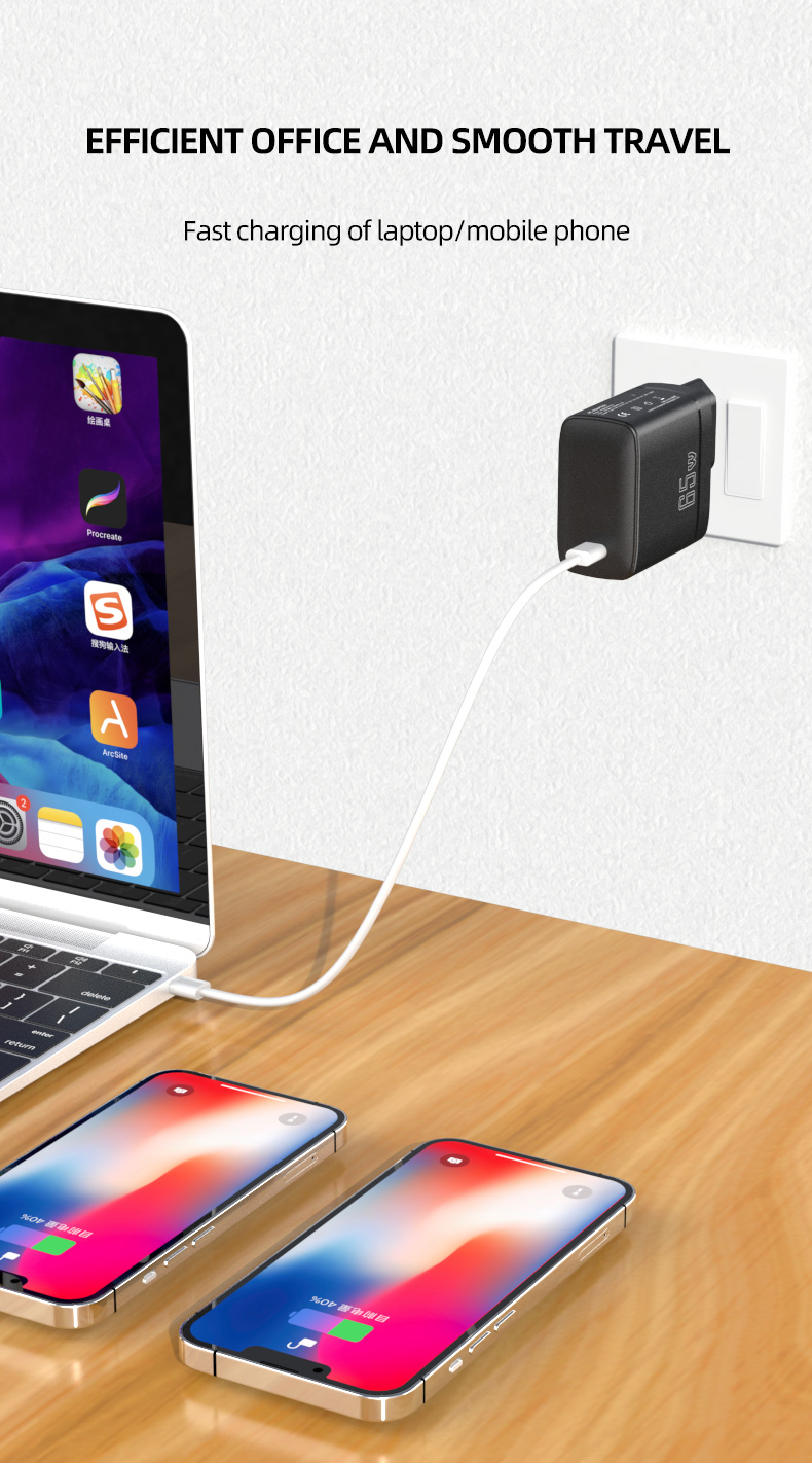 A type C charger is a small, compact, and versatile charging device that is equipped with a USB-C connector. It is designed to deliver high-speed charging for a variety of devices, including smartphones, tablets, laptops, and other devices that use USB-C ports. The type C charger has become increasingly popular because of its universal compatibility and ability to provide fast charging for a wide range of devices. It is also more efficient and convenient than traditional charging methods, allowing you to charge your device without the hassle of cables and multiple adapters.