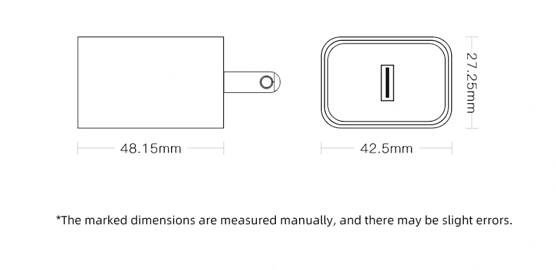 Our fast charger with QC 3.0 technology allows for lightning-fast charging of your devices, providing up to four times faster charging speeds than standard chargers.