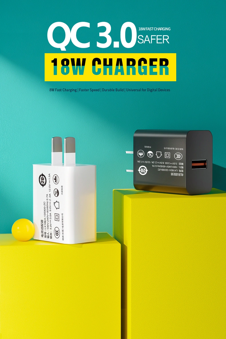 This safe and efficient fast charger 18w delivers stable output, cuts your device charging time significantly, and fits most mainstream smartphones and portable daily electronics perfectly.