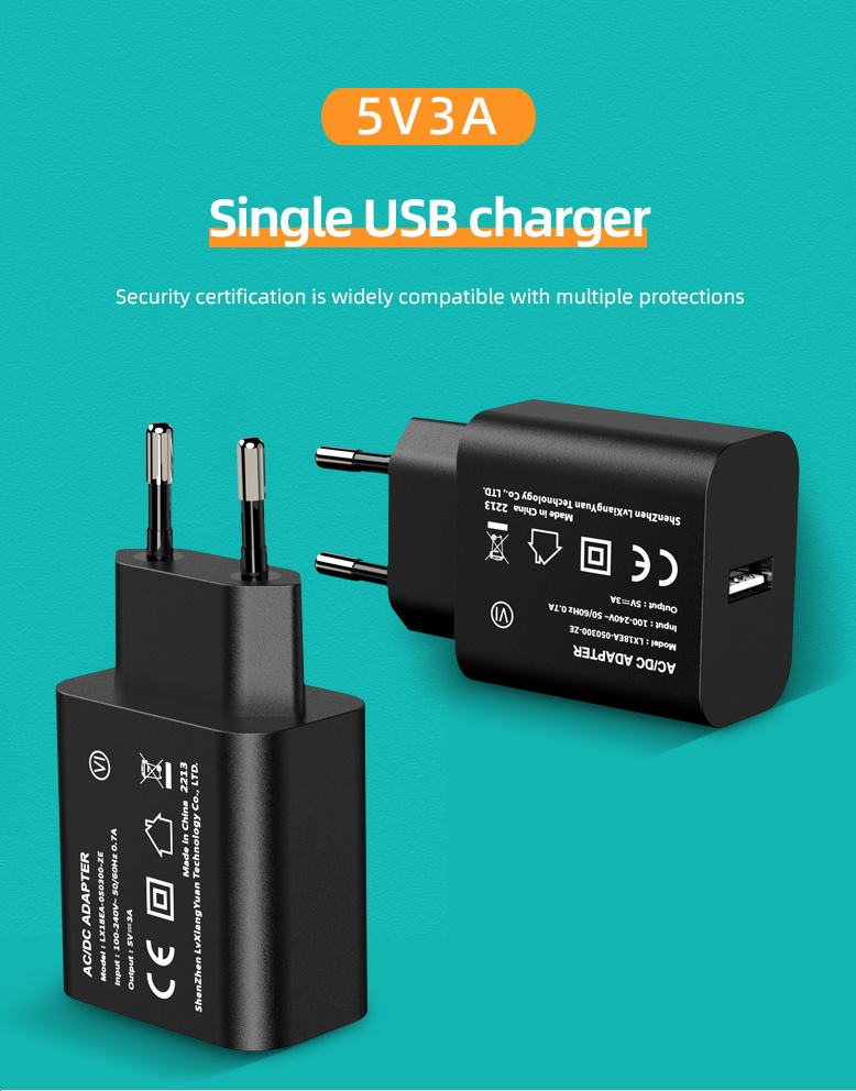 5v 3a usb charger