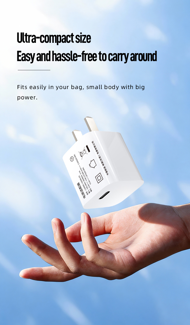 The 20w adapter delivers rapid PD 3.0 charging, powering iPhones to 60% in 30 minutes. Features GaN tech for 40% smaller size than Apple’s 20W, universal 100-240V input, and advanced OVP/OCP/SCP protection. CE/FCC/RoHS certified for iPhone 12-15, AirPods Pro, and iPad Mini.