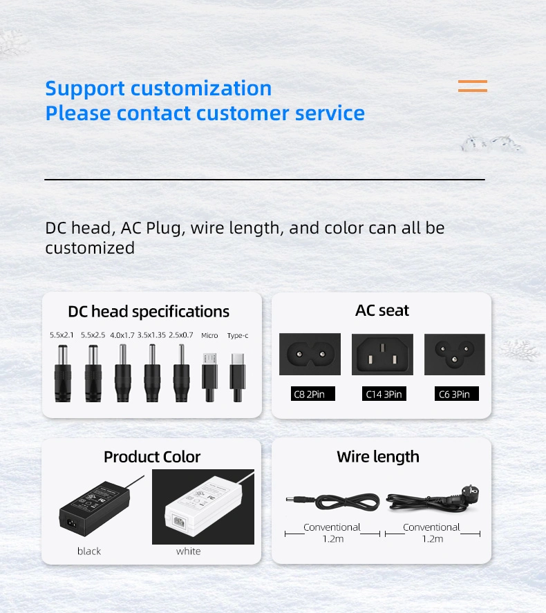 Get the reliable power you need for your electronic devices with our efficient 48V adapter. Trust in our product's stability and performance to keep your devices running smoothly.