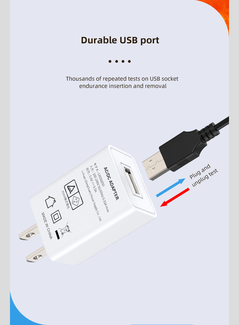 This charger is specifically designed to provide a 5-volt DC output for charging Bluetooth speakers, ensuring compatibility and efficient charging.