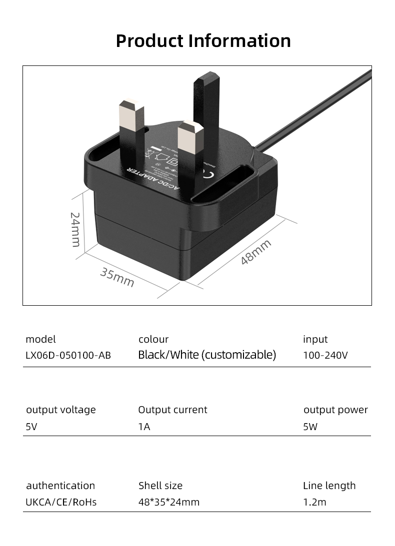 The **Power Adaptor 7v 0.7a** (equivalent to a 7V 700mA adapter) converts AC to regulated 7V DC power. Trusted suppliers offer these units for devices requiring 0.7A current, like routers, chargers, or gadgets. Ensure compatibility and safety certifications when sourcing this precise 700mA power solution for consistent performance and replacement needs.