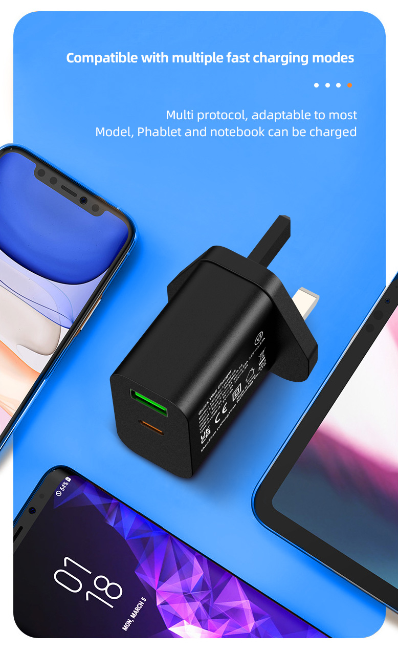 Power up your iPhone in no time with the 20W USB C power adapter iphone or the Type C PD charger or 20w ipad charger- the ideal 20W phone chargers for fast charging on the go.
