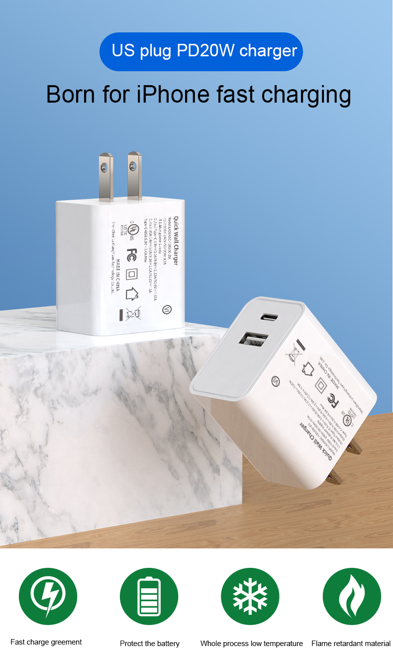The Apple Fast Charger 20W is a powerful and efficient charging solution designed to quickly charge your iOS devices, compatible with USB-C Power Delivery technology and compatible with a variety of iPhones and iPads.