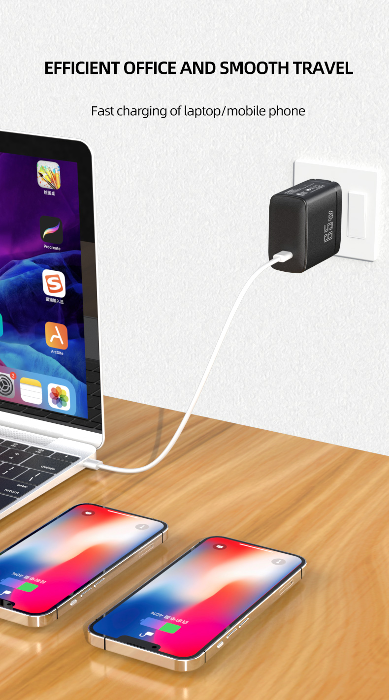 The 65W Samsung charger is a powerful and reliable charging solution that's designed specifically for Samsung devices, providing fast and efficient charging to keep your devices powered up and ready to go.