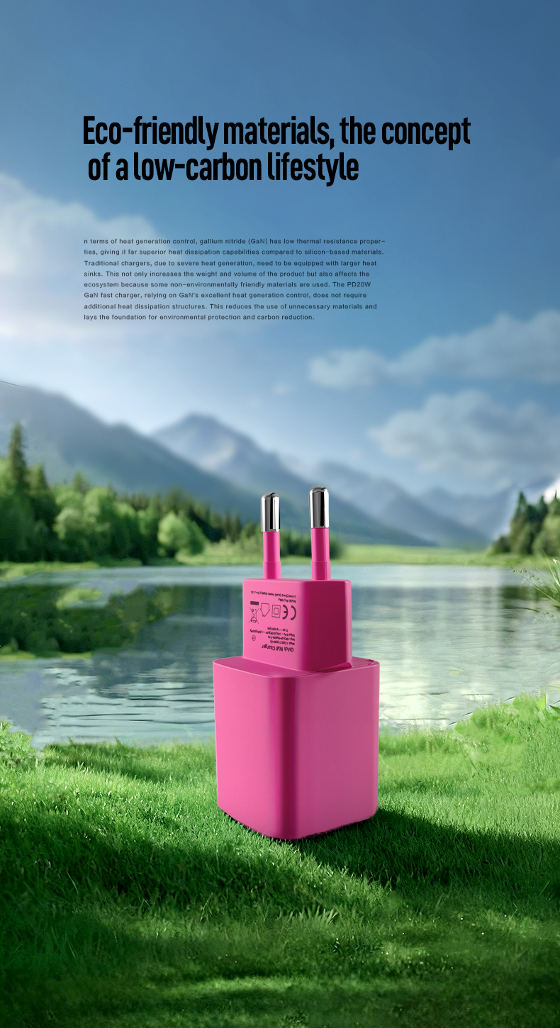 As the morning light filters through a Parisian café window, a coral-orange charger glows beside a cappuccino. In Berlin, a mint-green unit accents a minimalist desk. Across the continent, the PD20W Single USB-C European Standard Colorful Charger.