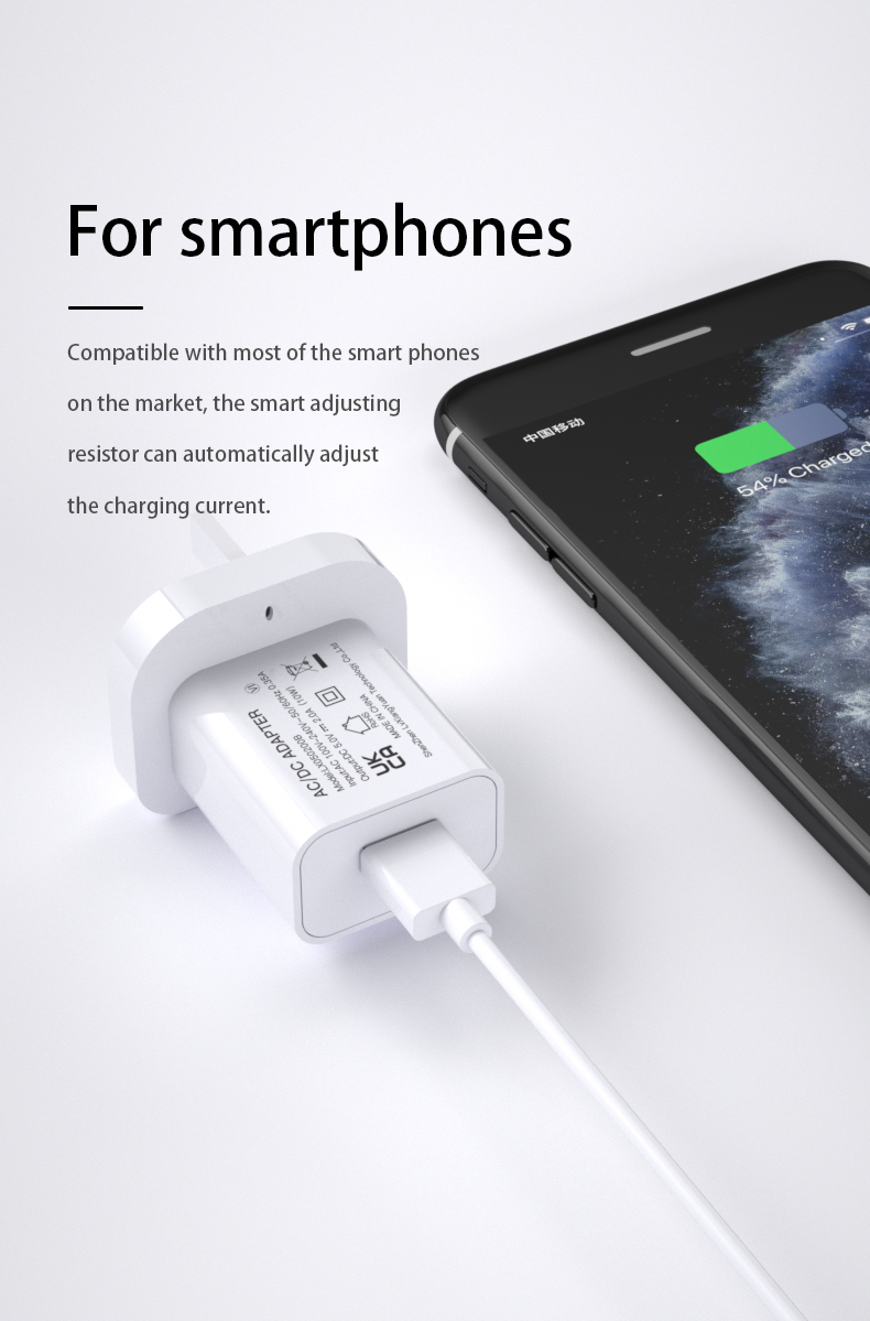 A 5V 2.1 A USB wall charger is a specific type of USB wall charger 5v charging block 5v 2.1 a adapter that provides 5 volts of power and a maximum current output of 2.1 amperes. 