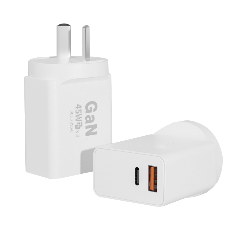 Custom 45W PD GaN Charger USB Type C Charger Quick Portable Charger Phone Adapter for iPhone 16 15 14 for SAMSUNG Adapter