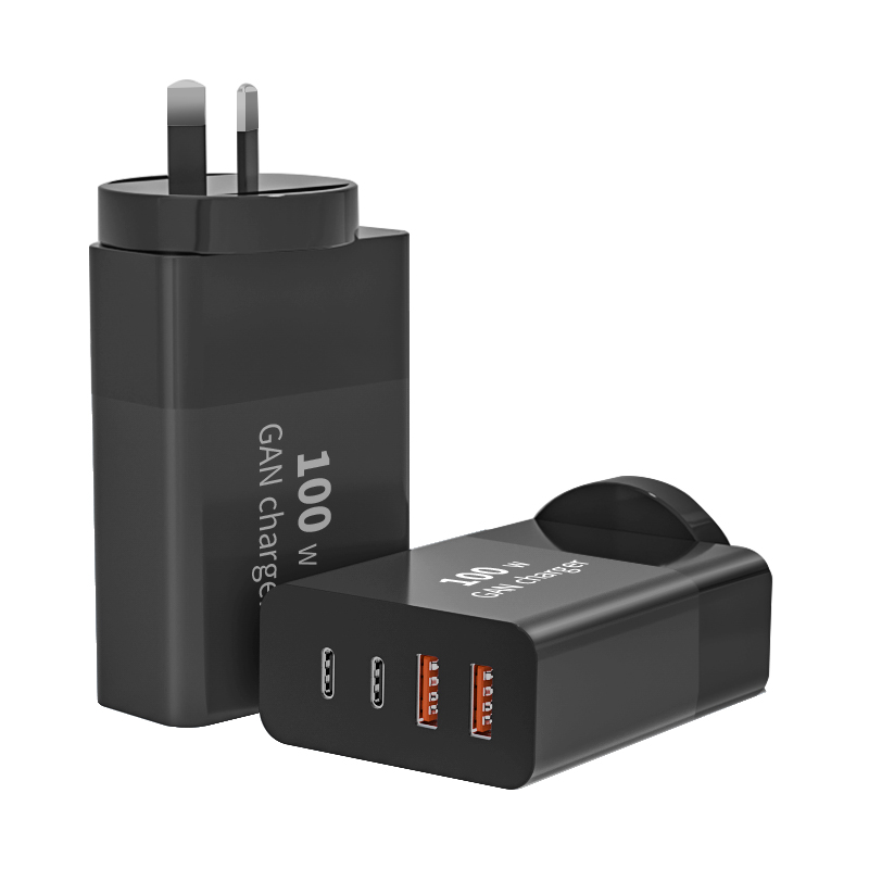 Top Selling Products 2025 100w Travel  Australia UK 100W Gan 2 Qc 5.0 Fast Charger for Mobile Phone