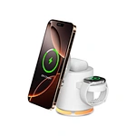 ILEPO 4-in-1 15W UFO-Style Aluminum Alloy Fast Charging Foldable Multifunctional Wireless Charger for IPh Iwatch Airpods