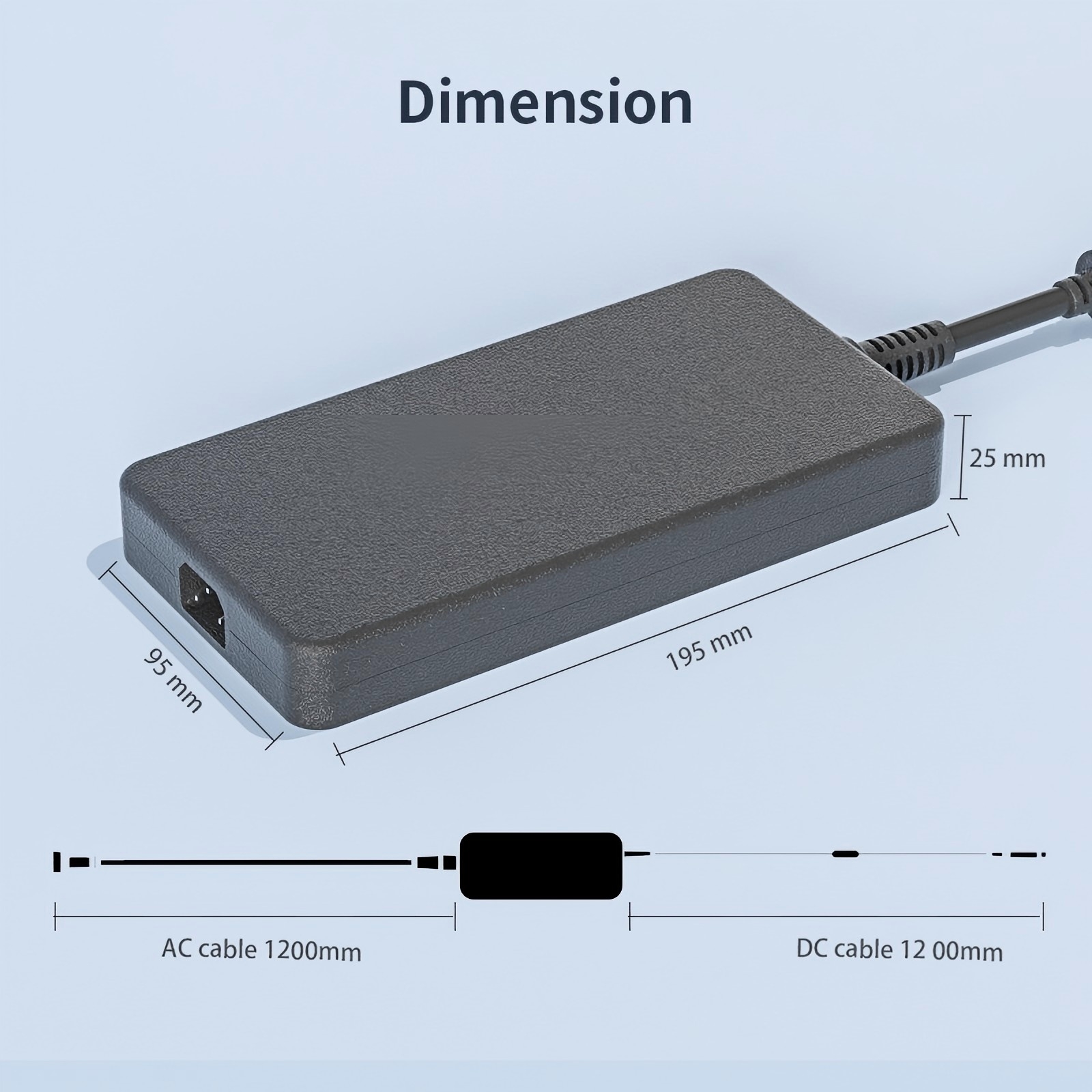 19.5v 12.3a laptop charger for dell