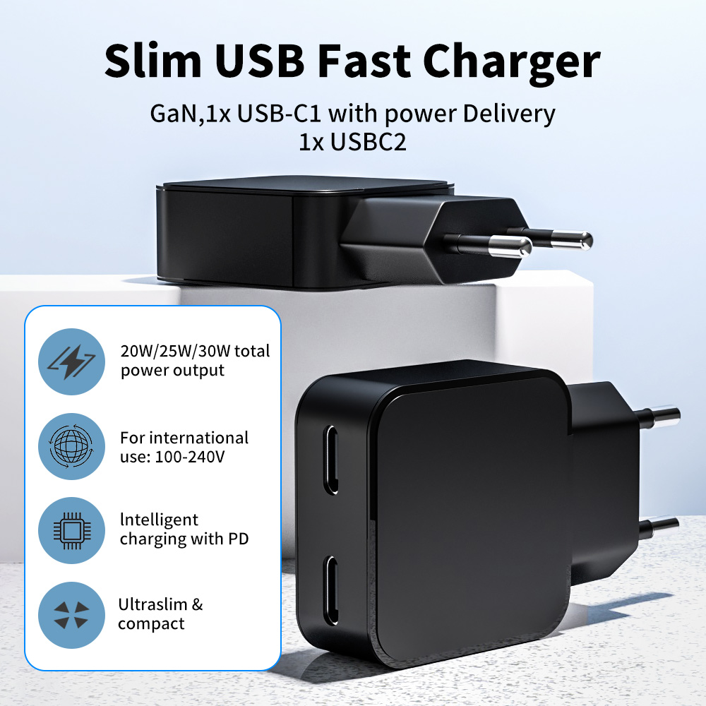 SLIM 20W Gan charger