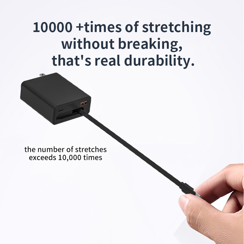 100w retractable cable gan charger