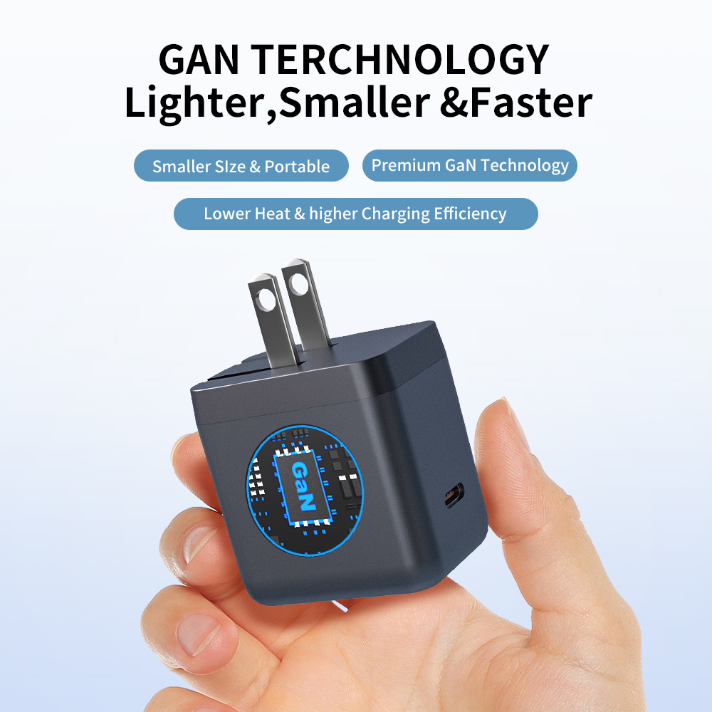 Mini Compact Fast GaN Charger 45W With 1.14inch TFT Smart Display