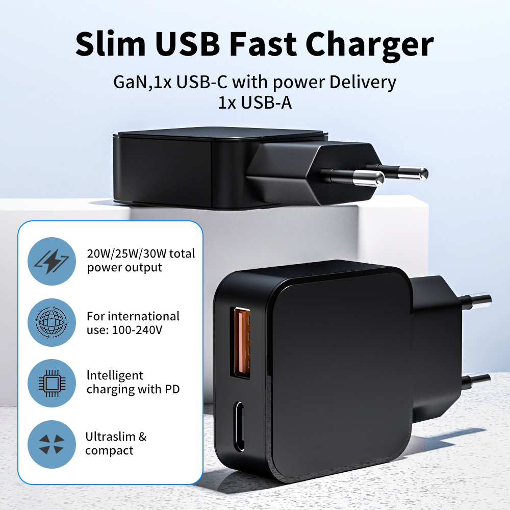 ultra thin 20w gan charger
