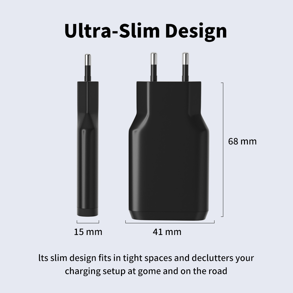 30W Slim GaN PD Wall Charger